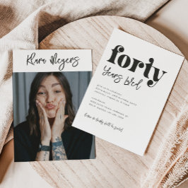 Convite para aniversário de 40 anos | aniversário 