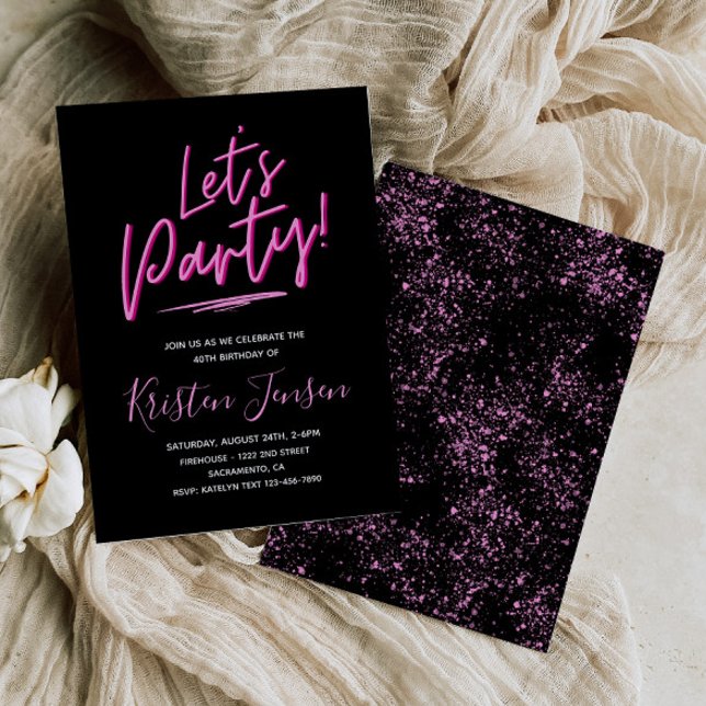 Convite para aniversário de 40 anos | ANIVERSÁRIO  (Criador carregado)