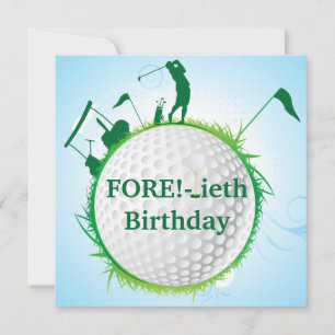 Convite para aniversário de 40 anos de Golfe das 