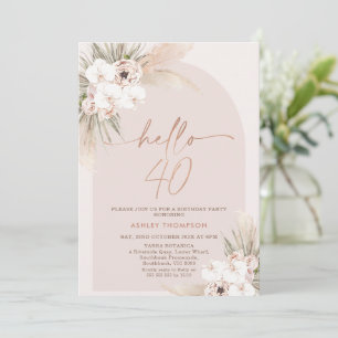 Convite para aniversário de 40 anos do Arco Floral