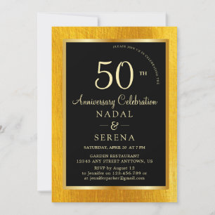 Convite para aniversário de 50 anos