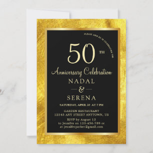 Convite para aniversário de 50 anos