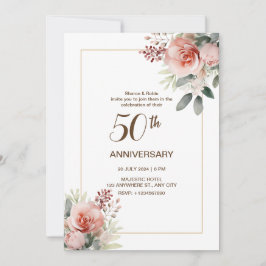 Convite para aniversário de 50 anos