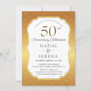 Convite para aniversário de 50 anos