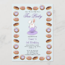 Convite para aniversário de criança com rosquinha 