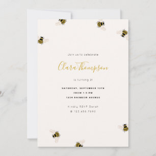 Convite para Aniversário de criança de Abelhas de
