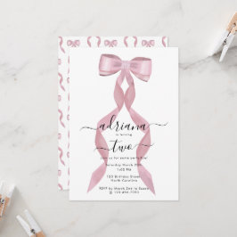 Convite para Aniversário de criança de Arco Rosa-R