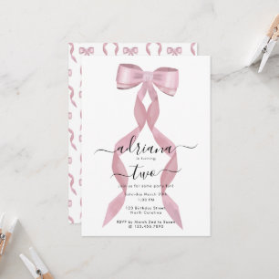 Convite para Aniversário de criança de Arco Rosa-R