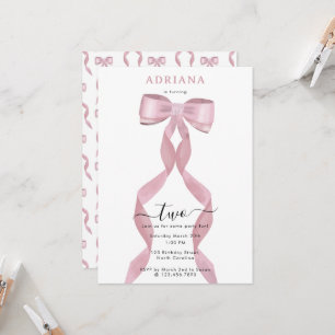 Convite para Aniversário de criança de Arco Rosa-R