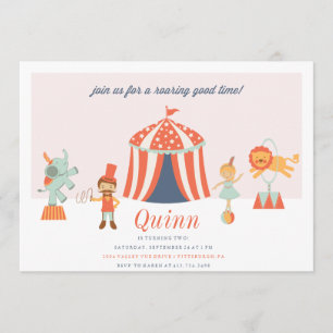 Convite para ANIVERSÁRIO DE CRIANÇA de CIRCO CARNI
