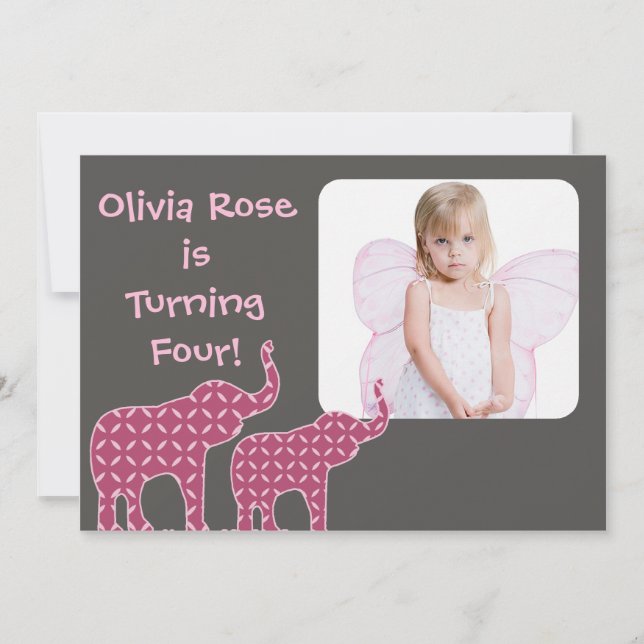 Convite para Aniversário de criança de Formas de E (Frente)