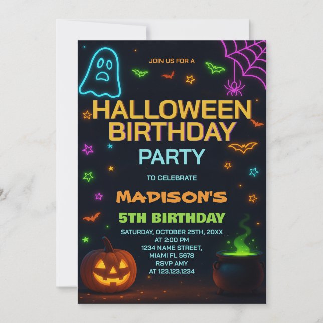 Convite para Aniversário de criança de patch para  (Frente)