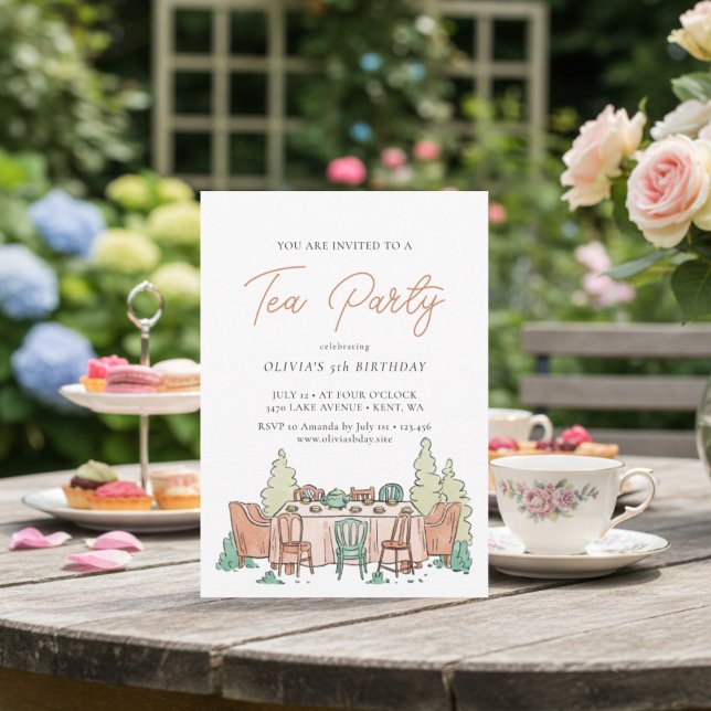 Convite para aniversário de criança doce de festas (Criador carregado)