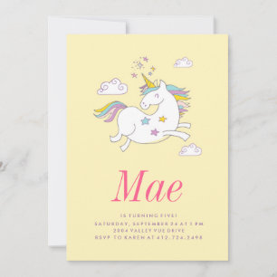 Convite para ANIVERSÁRIO DE CRIANÇA MAGICAL UNIC