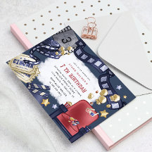 Convite para Aniversário de criança Noite de Filme