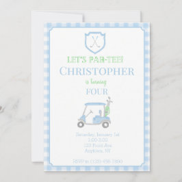 Convite para Aniversário de criança Par-Tee de vam