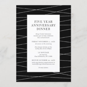 Convite para aniversário de negócios