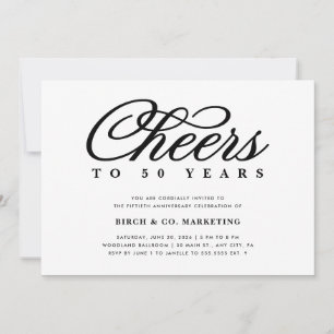 Convite para aniversário de negócios