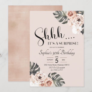 Convite para aniversário de surpresa do Tropical 