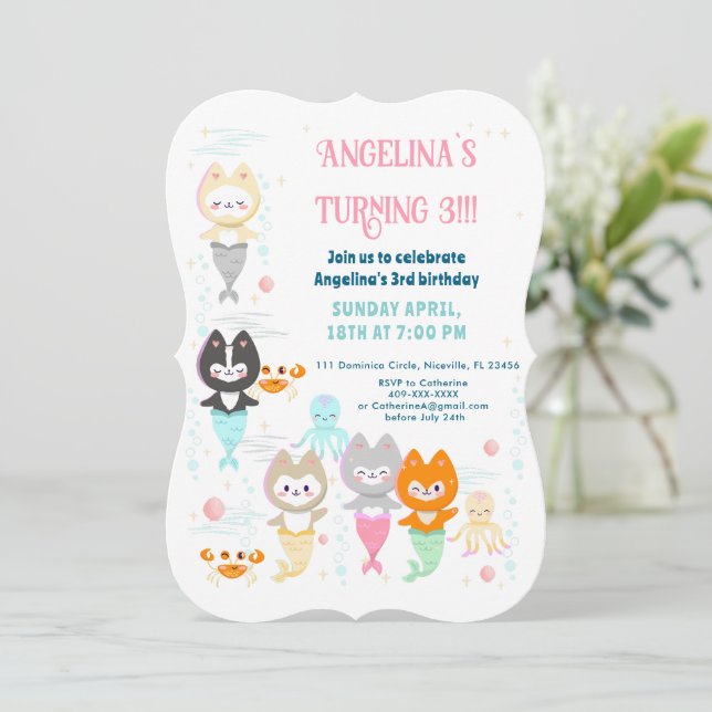 Convite para aniversário de temas náuticos. (Em pé/Frente)