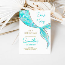 Convite para Aniversário do Tema Sereia