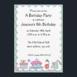 Convite Para Aniversário Do Whimsical Kid<br><div class="desc">Um convite de aniversário de miúdos! Esta bolinhas gentil e amável faz um convite maravilhoso para as crianças para todos os tipos de festas - aniversários,  festas de chá ou piqueniques! Escreva os detalhes do seu próprio partido para uma forma verdadeiramente única de convidar os seus convidados.</div>