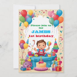 Convite para aniversários de criança