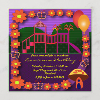 Convite para Aniversários de criança:037: Segundo 