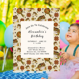 Convite para Aniversários de criança de Sapo de sa