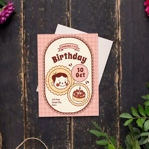 Convite para Aniversários de criança Vintage