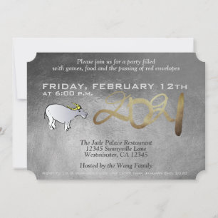 Convite para Ano Ox 2021 da Metal Vietnamita