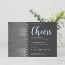 Convite para Anos novos de Deco de Arte Chic Silve