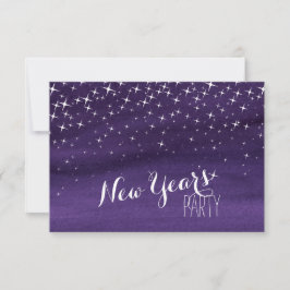 Convite para Anos novos de estrelas pintadas