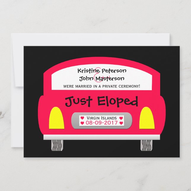 Convite para Anúncio de Casamento de Casamento (Frente)