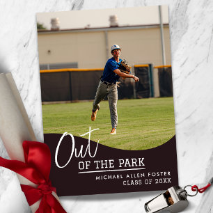 Convite para Anúncio de Graduação de Baseball