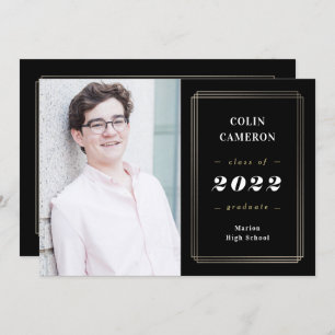 Convite para Anúncio de Graduação de Borda da anca