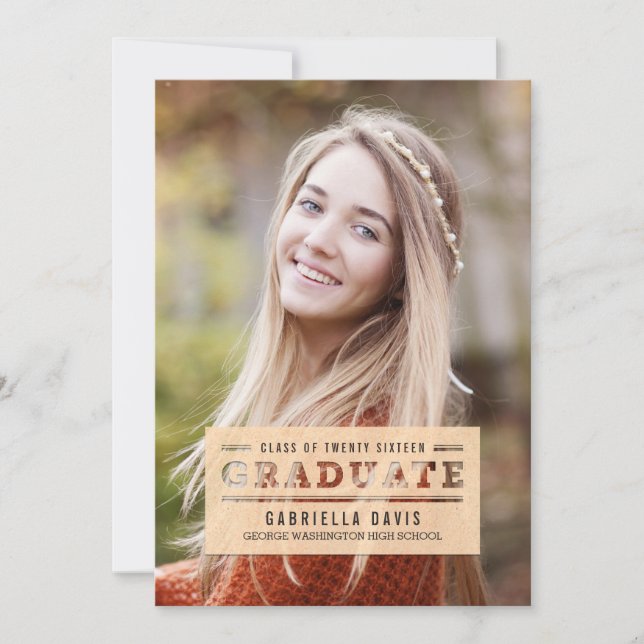 Convite para Anúncio de Graduação de Corte Estétic (Frente)