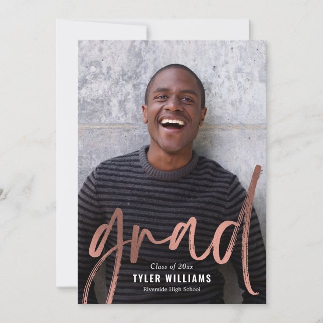 Convite para Anúncio de Graduação de Traços Brilha (Frente)