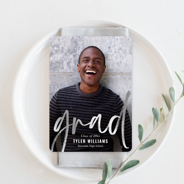 Convite para Anúncio de Graduação de Traços Brilha (Criador carregado)