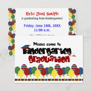 Convite para Anúncio de Graduação no Jardim de Inf