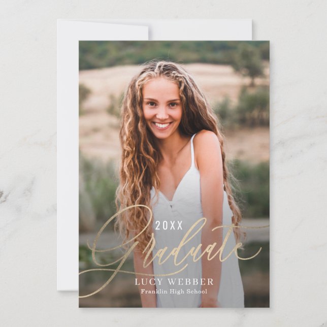 Convite para Anúncio de Graduação Pensionada (Frente)