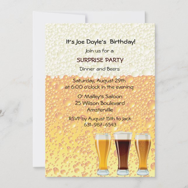 Convite para aperitivos (Frente)