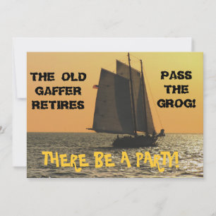 Convite para aposentadoria de um marinheiro