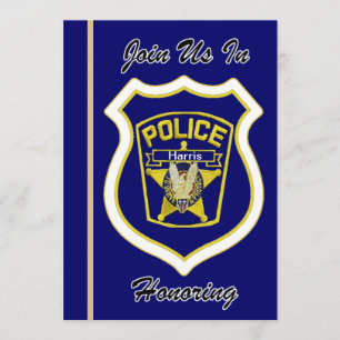 Convite para aposentadoria do policial