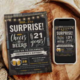 Convite para apresentação de aniversário de 21 ano