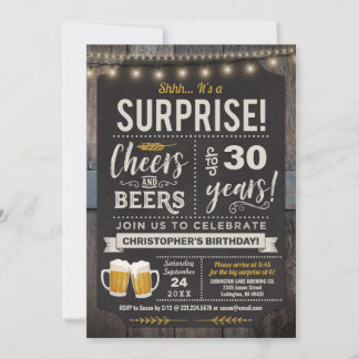 Convite para apresentação de aniversário de 30 ano