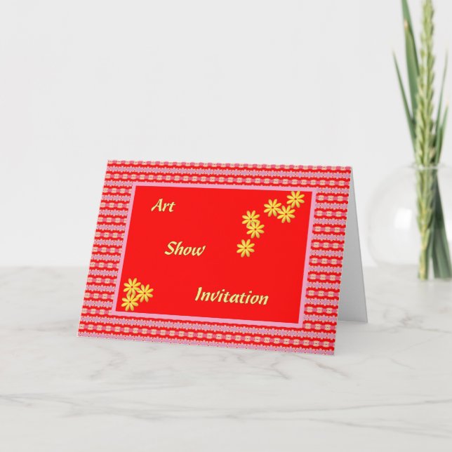 Convite para apresentação de arte, Design digital  (Frente)