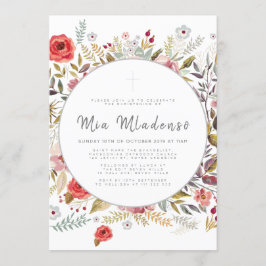 Convite para apresentação de batismo bebê