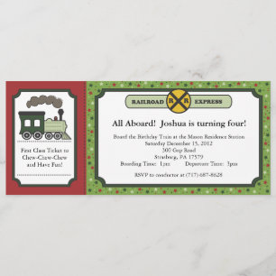 Convite para apresentação de bilhetes de comboio -