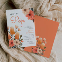 Convite para apresentação de Chá de fraldas no pic